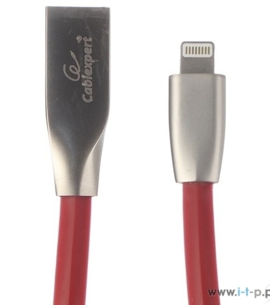 Кабель Cablexpert для Apple CC-G-APUSB01R-1M, AM/Lightning, серия Gold, длина 1м, красный, блистер