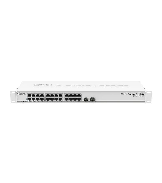 Коммутатор MikroTik CSS326-24G-2S+RM 24х Gigabit RJ45, 2х SFP+