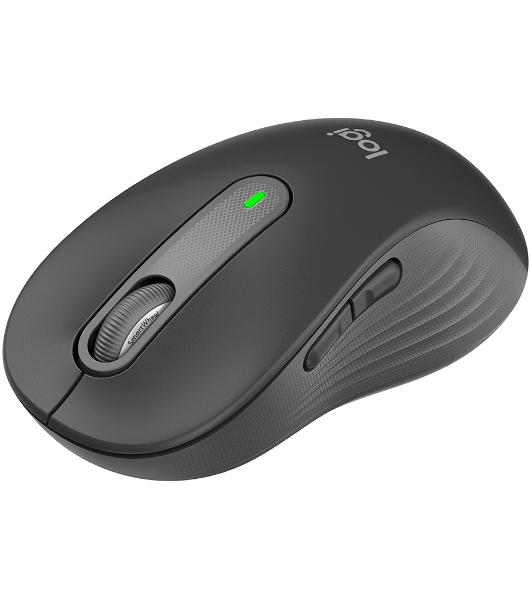Мышь беспроводная Logitech Signature M650 L черный, 4000 dpi, радиоканал, Bluetooth, USB, кнопки - 5