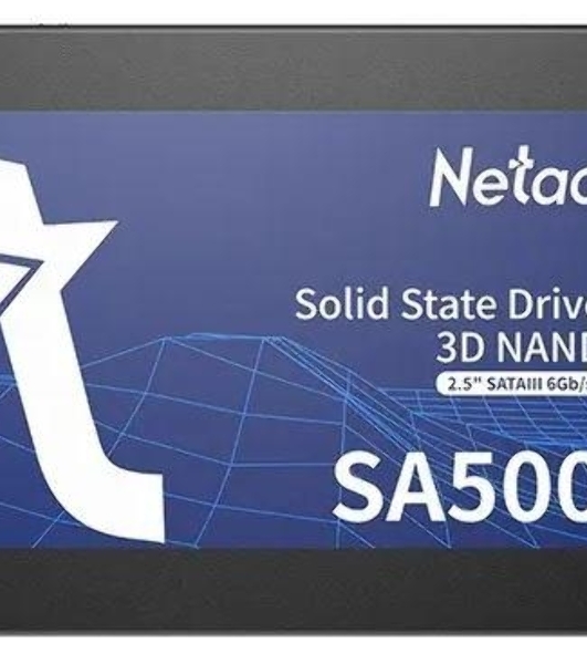 Накопитель SSD Netac SA500, 480Gb, SATA III, 2.5', R/W 520/450