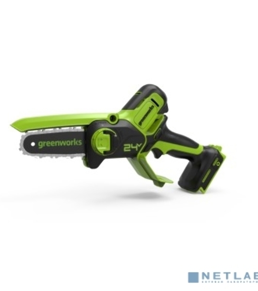 Цепная мини пила GreenWorks G24MCS10 аккумуляторная, 24V, 10 см, без АКБ и ЗУ [2008207]