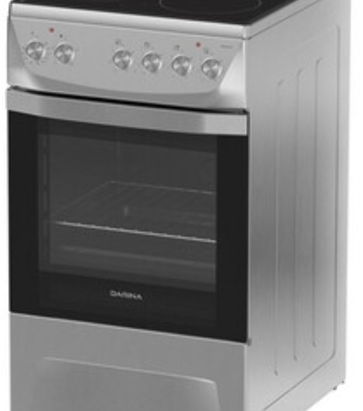 Плита электрическая Darina 1D5 EC 241 614 W белый/черный, конфорок 4 шт, духовка 50 л, 50 см x 85 см x 60 см