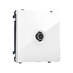MS113010 Комплект механизма TV розетки оконечной SIGMA Белый глянец 50-870 MHz 1dB QUANT PRO (SP1130, PR202), фото 1