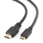 Кабель HDMI-miniHDMI Cablexpert CC-HDMI4C-10, 19M/19M, v2.0, медь, позол.разъемы, экран, 3.0м, черный, пакет, фото6