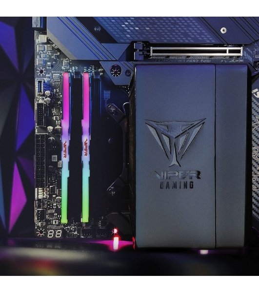 Оперативная память Patriot Viper Venom, DDR5, 32GB (2x16GB), 7400MHz, CL36, DIMM, с радиаторами, RGB, черный