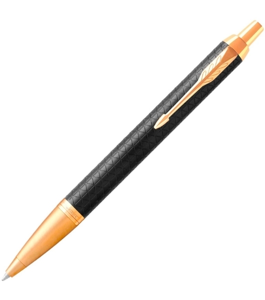 Ручка шариковая Parker IM Premium K323 (CW1931667) Black GT, M, синие чернила, подарочная коробка