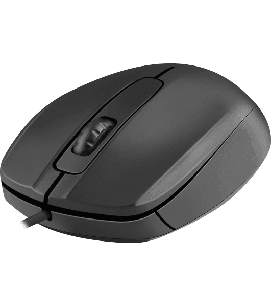 Мышь проводная Defender Alpha MB-507 черный, 1000 dpi, USB, кнопки - 3