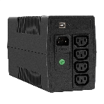Источник бесперебойного питания ExeGate Power NB-1000.LED.AVR.4C13.USB (1000VA/650W, LED, AVR, 4*C13, USB, батарея 12V 9Ah, черный), фото6
