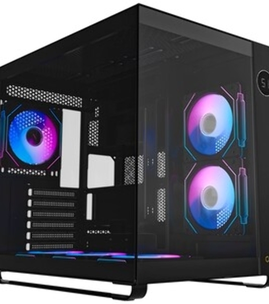 Компьютерный корпус Ocypus Iota C70 BK ARGB ATX/win/black/6 ARGB fans/no PSU/Tempered Glass