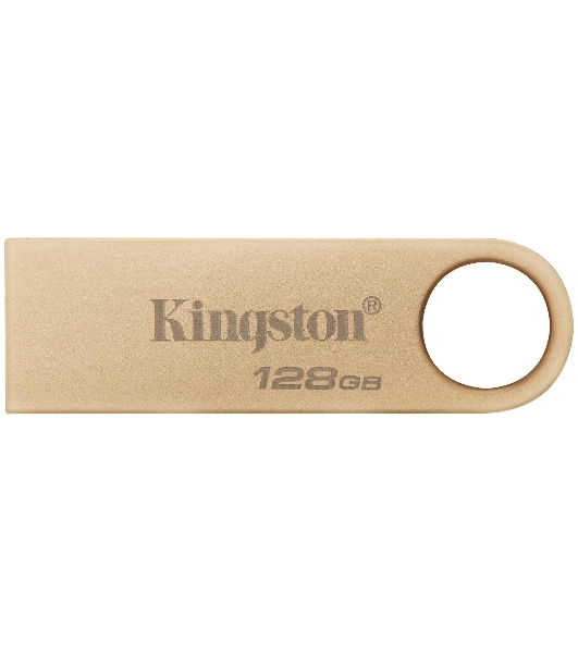 Флешка USB Kingston DataTraveler SE9 G3 (DTSE9G3/128 Gb), 128Gb, USB 3.2 Gen 1, R/W 220/100, золотистый