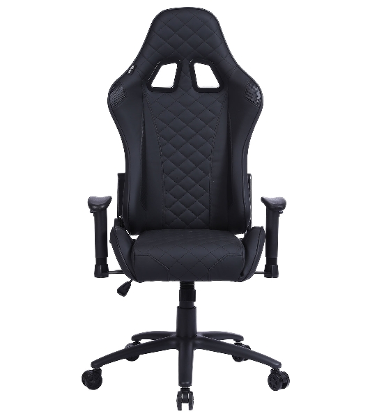 Кресло Cactus CS-CHR-030BL черный, экокожа, подголовник