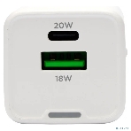 Зарядное устройство Cablexpert MP3A-PC-61, 20Вт GaN, 3А, QC4.0/PD, 1xUSB, 1xType-C, белый, пакет, фото7