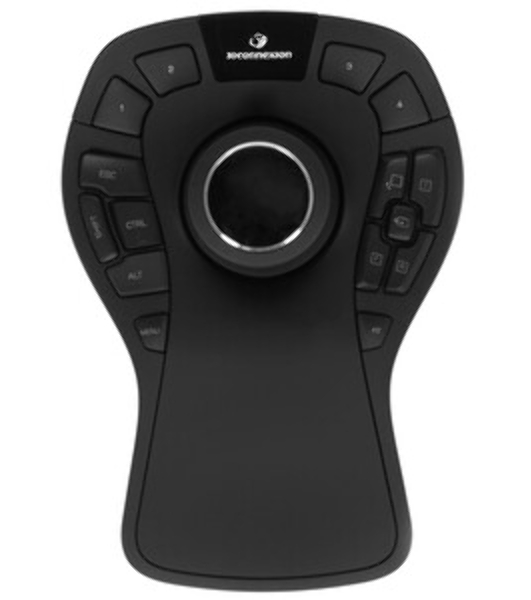 Мышь проводная 3DConnexion SpaceMouse Pro (3DX-700040) черный, 2000 dpi, USB, кнопки - 15