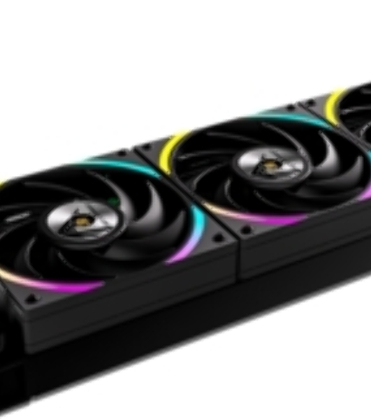 Кулер с водяным охлаждением Formula V Line ICE JET GLOW 360 WH, 360мм, 3x120мм, ARGB fans, LGA115X/1200/1700/1851, AM4/AM5