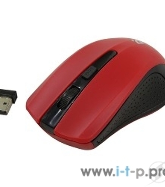 Мышь беспроводная Defender Accura MM-935 красный, 1600 dpi, радиоканал, USB, кнопки - 4