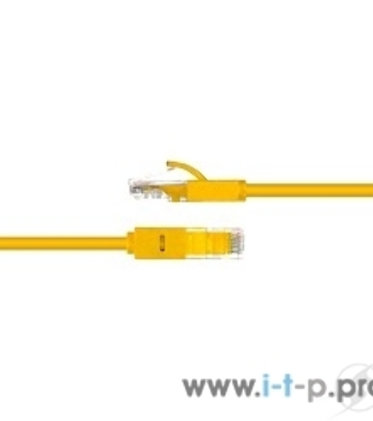 Патч-корд Greenconnect UTP прямой ethernet 0.5m cat.5е, RJ45, литой (Желтый) (GCR-LNC02-0.5m)
