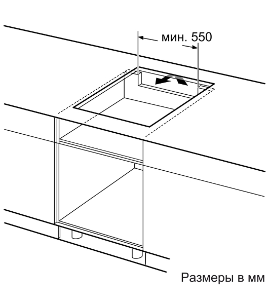 Индукционная варочная панель Bosch PIE631HB1E черный