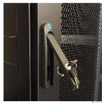 Шкаф серверный напольный 42U (800 1000) двойные перфорированные двери 2 шт., черный, фото9