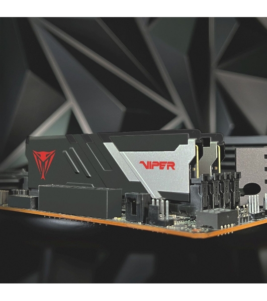 Оперативная память Patriot Viper Venom, DDR5, 16GB (2x8GB), 5600MHz, CL40, DIMM, с радиатором, черный