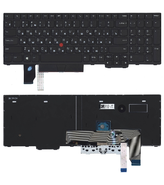 Клавиатура для ноутбука Lenovo Thinkpad T15p P15v черная