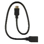 Кабель-удлинитель HDMI Cablexpert CC-HDMI4X-0.5M, 19M/19F, v2.0, позол.разъемы, экран, 0.5м, черный, пакет, фото2