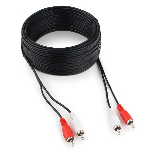 Кабель аудио Cablexpert CCA-2R2R-15M, 2xRCA - 2xRCA, 15м