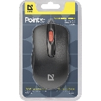 Мышь проводная Defender Point MM-756 черный, 1000 dpi, USB, кнопки - 3, фото21