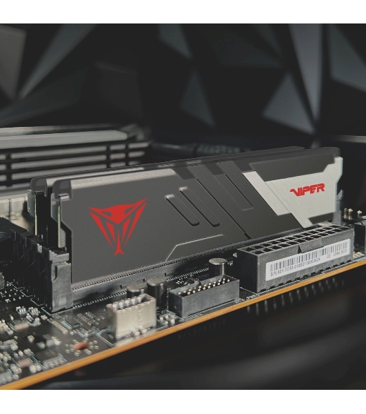 Оперативная память Patriot Viper Venom, DDR5, 16GB (2x8GB), 5600MHz, CL40, DIMM, с радиатором, черный