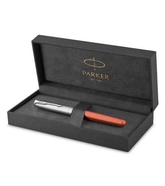 Ручка перьевая Parker Sonnet Essentials SB F545 (CW2169228) LaqOrange CT, F, сталь нержавеющая, подарочная коробка