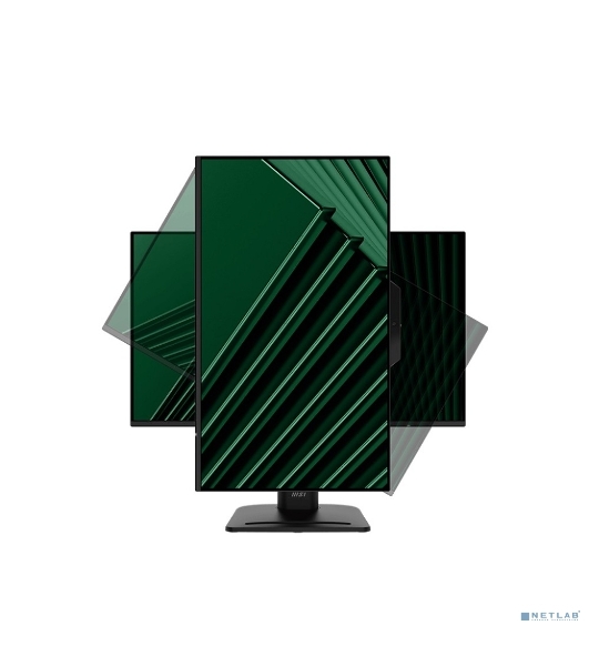 Монитор 27' MSI PRO MP272PMG IPS 1920x1080, 120 Гц, 4 мс, 16:9, 300 кд/м², 1xVGA, 1xHDMI, 1xDP, 1x3.5 мм, 2xUSB-A 2.0, 2x2 Вт, веб-камера, микрофон, черный