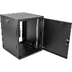 Шкаф ЦМО телекоммуникационный настенный сварной 15U (600 500) съемные стенки, дверь металл, черный, фото 1