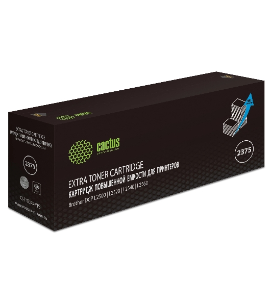Картридж лазерный Cactus CS-TN2375-MPS черный (10400 стр.) для Brother DCP L2500/L2520/L2540/L2560