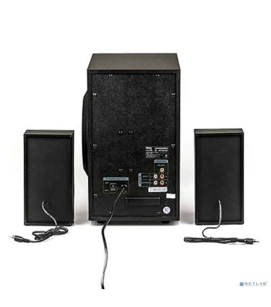Акустическая система Dialog Progressive AP-240B BLACK - акустические колонки 2.1, 50W+2*10W RMS, Bluetooth, USB+SD reader