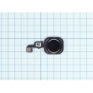 Кнопка HOME в сборе с механизмом и шлейфом для iPhone 6S/6S Plus черная
