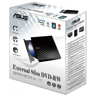 Оптический привод внешний DVD-RW Asus SDRW-08D2S-U LITE/WHT/G/A ASUS белый USB внешний RTL
