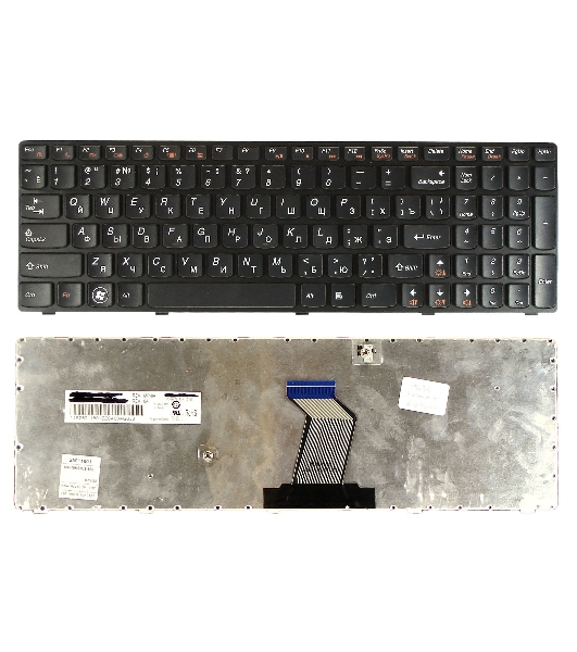 Клавиатура для ноутбука Lenovo IdeaPad Y570 черная рамка черная