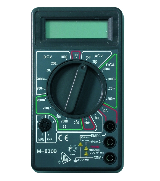 Мультиметр Ресанта M 830B (DT 830B) 3,5 разр ж/к дисплей, 20 режимов