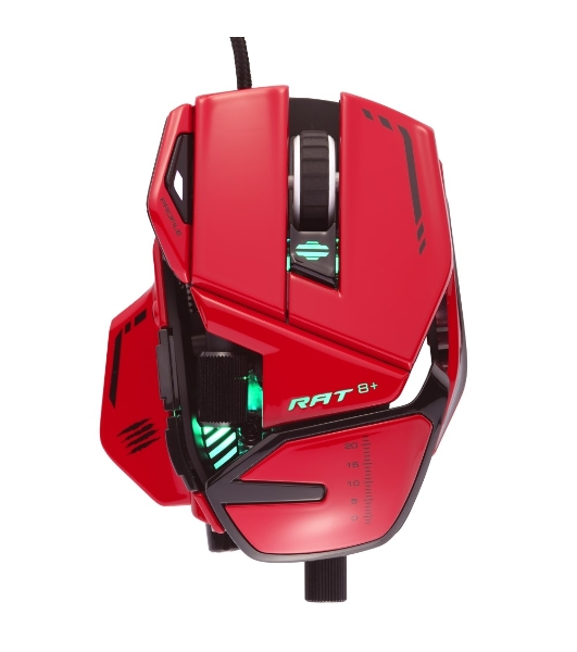 Мышь проводная Mad Catz R.A.T. 8+ ADV красный, 20000 dpi, USB, кнопки - 11