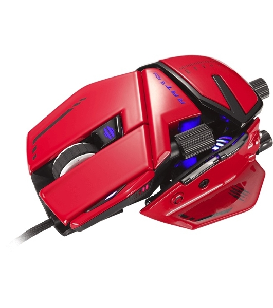 Мышь проводная Mad Catz R.A.T. 8+ ADV красный, 20000 dpi, USB, кнопки - 11