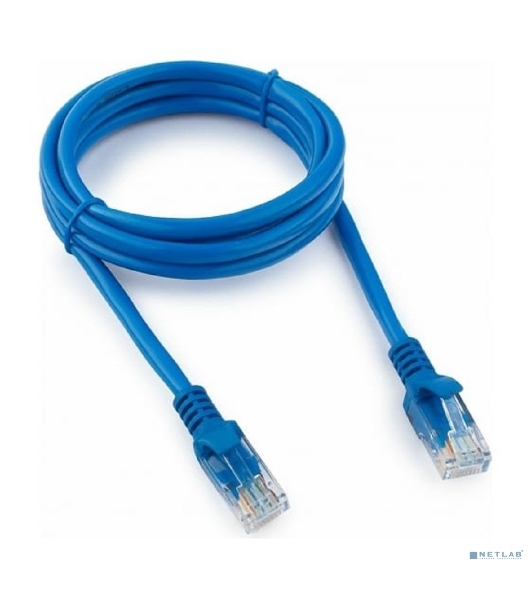 Патч-корд UTP Cablexpert cat.5e, 1.5м, литой, многожильный, синий