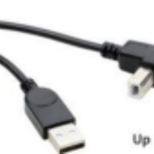 Кабель USB 2.0 на USB-B угол вверх 5 м