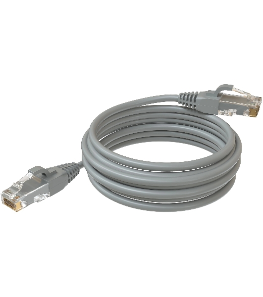 Патч-корд Sysmatrix PC 4545.5EU26.5LSZHGY U/UTP RJ-45 вил.-вилка RJ-45 кат.5E 5м серый LSZH