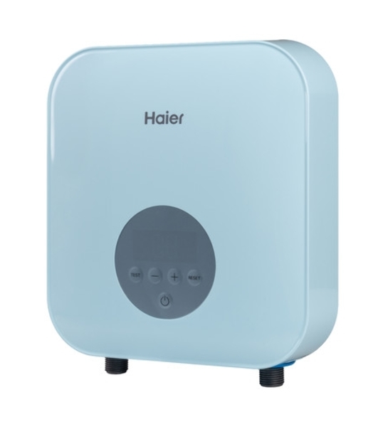 Водонагреватель электрический проточный Haier FLEXI-EI6 голубой, 3,4 л/мин, 6 кВт