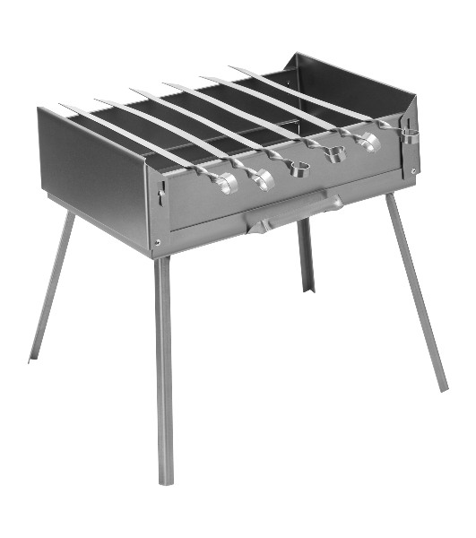 Мангал-дипломат Palisad Camping в сумке 410x280x125 мм, 1,5 мм, 6 шампуров в комплекте