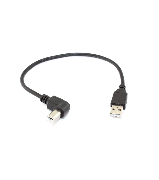 Кабель USB 2.0 на USB-B угол влево 0,3 м