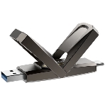 Флешка USB Netac US5 (NT03US5C-512G-32TA), 512Gb, USB 3.2/TypeC, R/W 550/500, черный, фото6