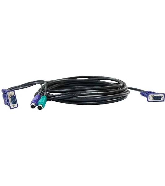Кабель D-Link DKVM-CB/B1AКабель KVM длиной 1,8 м с разъемами VGA и PS/2