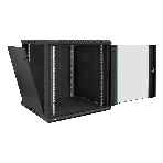 Шкаф телекоммуникационный 19' настенный 12U ExeGate EC-WM-12U.600.G.BLACK (19', 12U, 600x600x635 мм (ШхГхВ), передняя дверь закаленное стекло, съемные боковые панели, пыле- и влагозащита IP23, черный RAL 9004), фото13