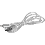 Кабель Rexant USB-Lightning 1 м, серебристая нейлоновая оплетка, фото5