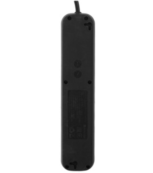 Удлинитель Defender M530 черный, 3 м, EURO, 5 розеток, 2200 Вт
